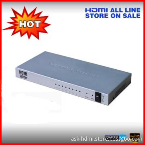 Hot 1.4v HDMI splitter 1x8 3D 4KX2K